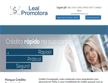Tablet Screenshot of lealpromotora.com